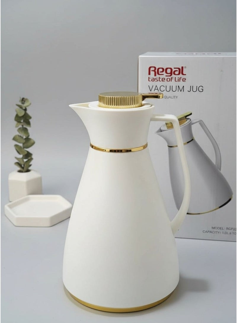 ريجال ترمس من ريجال حراري فاكيوم 1 لتر حافظ للحرارة والبرودة للمشروبات ١٢ ساعه 🌡 ٢٤ ساعه ❄️ - Image 1